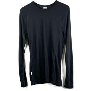 Icebreaker Merino Wool Baselayer Long Sleeve Black Bodyfit Basics 200 Men’s XL